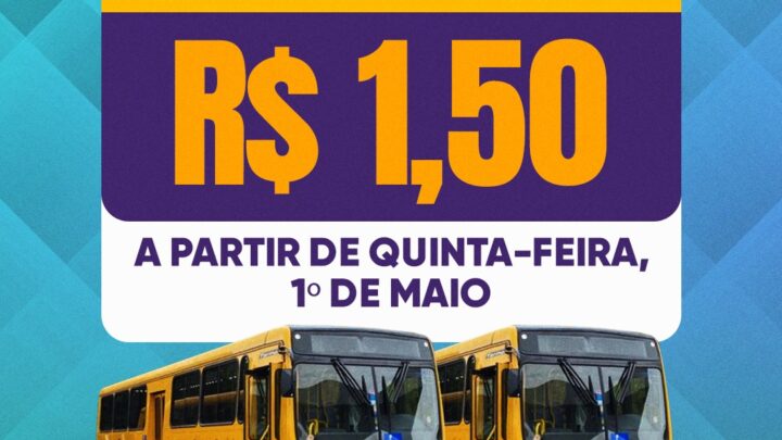 Passagem baixa para R$ 1,50 em Concórdia