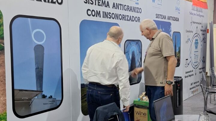 Sistema antigranizo utilizando nos parreirais do RS é um dos modelos avaliados para instalação em Chapecó