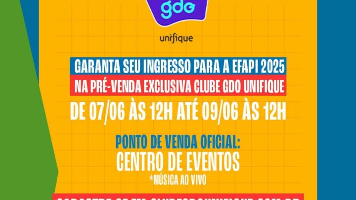 Efapi 2025: Comissão Organizadora divulga venda de ingressos