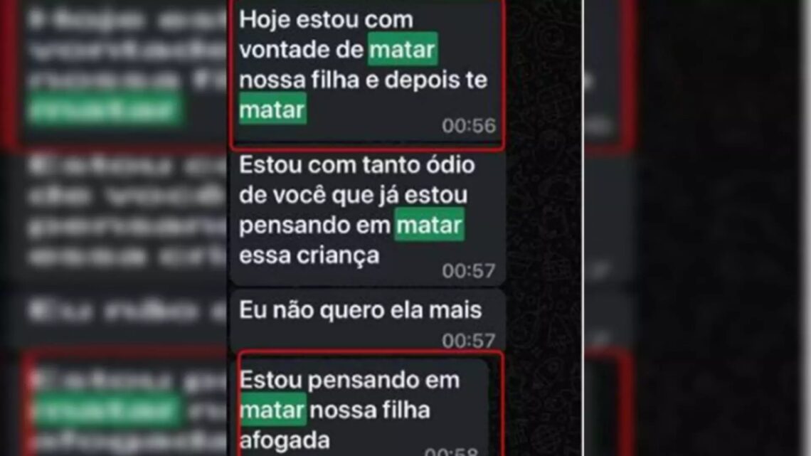 Mãe tortura bebê de 1 ano para pressionar ex: “Vou bater tanto que vou matar ela” Mãe tortura bebê de 1 ano para pressionar ex: “Vou bater tanto que vou matar ela”