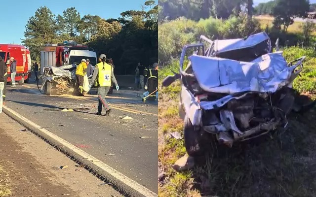 Homem é ejetado de carro e morre após colisão na BR-282, em Lages Homem é ejetado de carro e morre após colisão na BR-282, em Lages