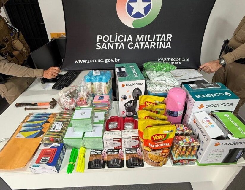 Ladrão é preso após “rancho” em estabelecimento comercial em Chapecó