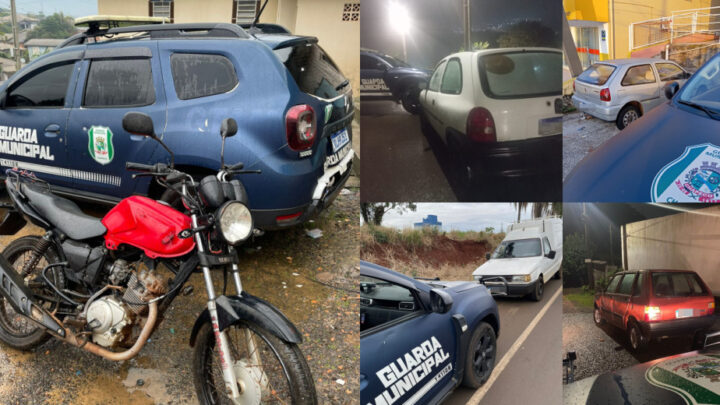 Guarda Municipal recupera 05 veículos furtados em Chapecó