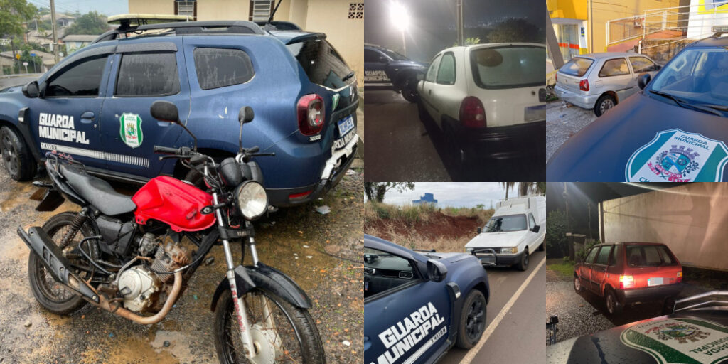Guarda Municipal recupera 05 veículos furtados em Chapecó Guarda Municipal recupera 05 veículos furtados em Chapecó