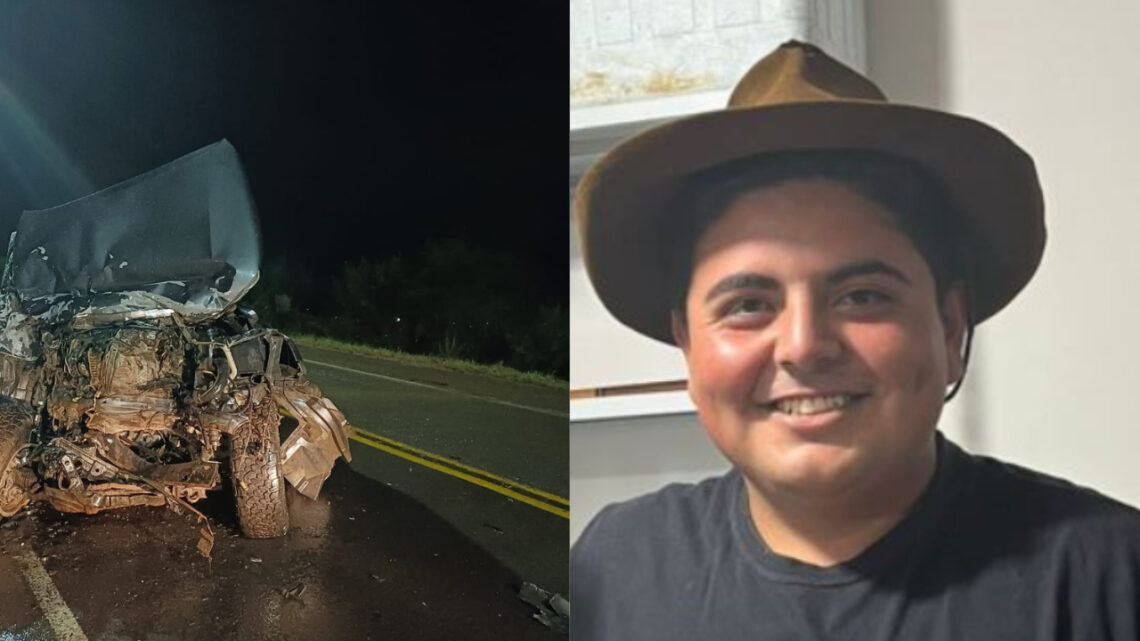 Jovem de 19 anos morre em grave colisão na BR-470 Jovem de 19 anos morre em grave colisão na BR-470