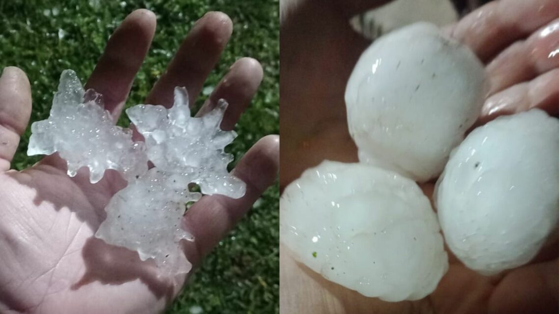 Sete cidades de SC decretam situação de emergência após temporal de granizo Sete cidades de SC decretam situação de emergência após temporal de granizo