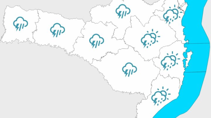 Frente fria avança e traz temporais para Santa Catarina; veja previsão