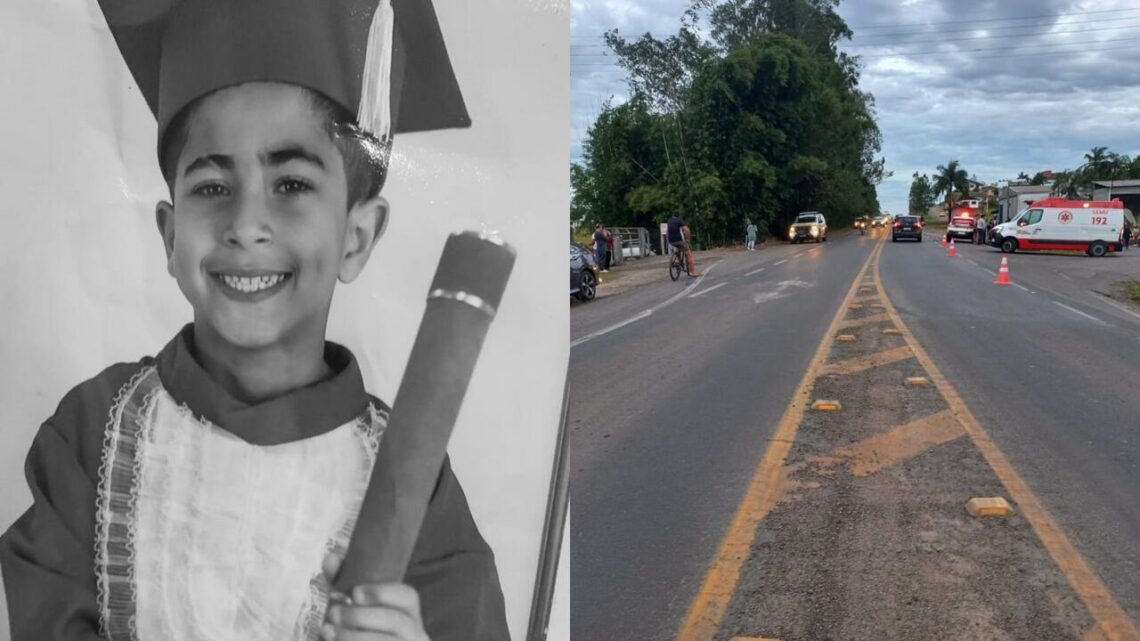 Menino de 8 anos morre atropelado e motorista foge sem prestar socorro em SC Menino de 8 anos morre atropelado e motorista foge sem prestar socorro em SC