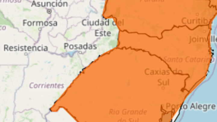 Inmet emite dois alertas laranja para Santa Catarina; saiba o que esperar