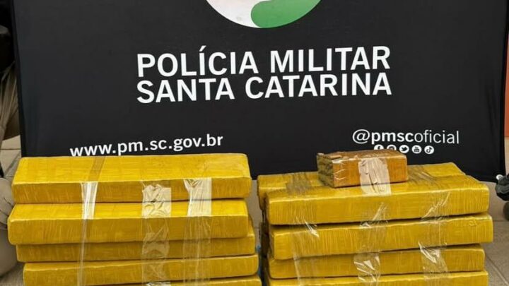Polícia Militar apreende mais de 35 kg de maconha em Lages