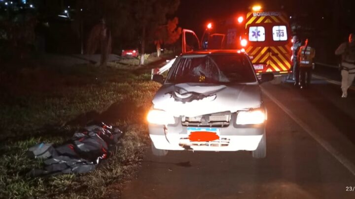 Homem morre atropelado na BR-282 em SC