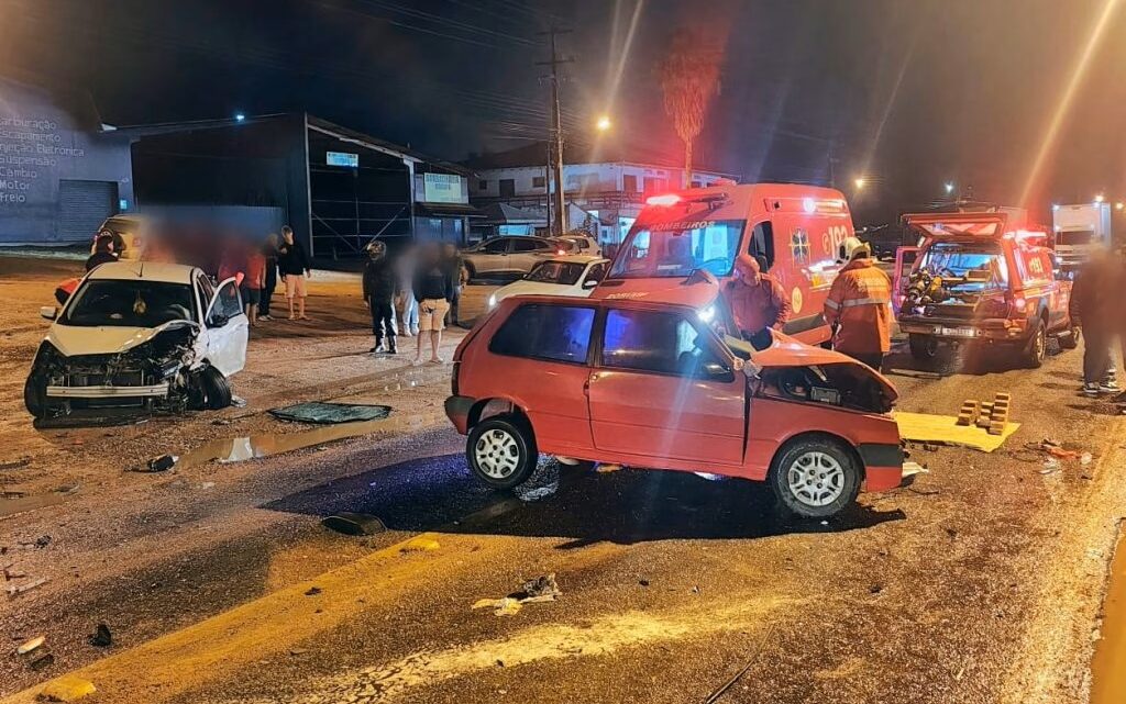 Imagens fortes! Homem morre em grave acidente na BR-280 em SC