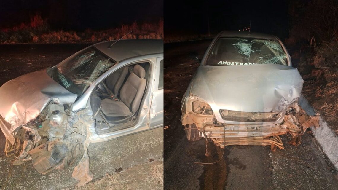 Motorista embriagado e sem habilitação provoca acidente grave na SC-157 Motorista embriagado e sem habilitação provoca acidente grave na SC-157