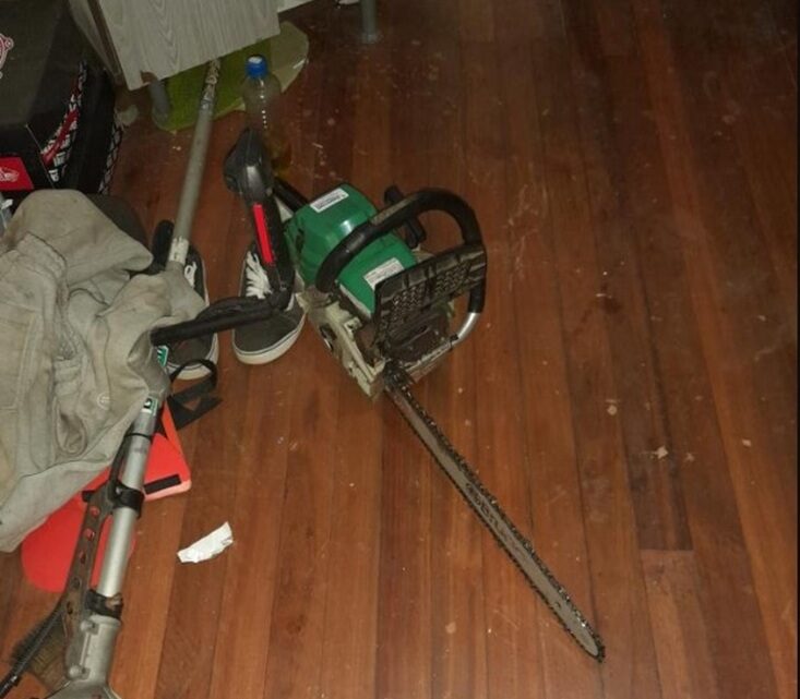 Homem é preso por agredir companheira e ameaçá-la com motosserra em SC Homem é preso por agredir companheira e ameaçá-la com motosserra em SC