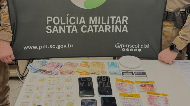 PM realiza prisões e apreensões por tráfico de drogas em Herval d’Oeste