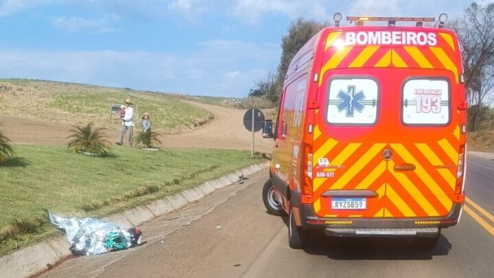 Acidente entre carro e moto na BR-282 em São Miguel do Oeste deixa um morto
