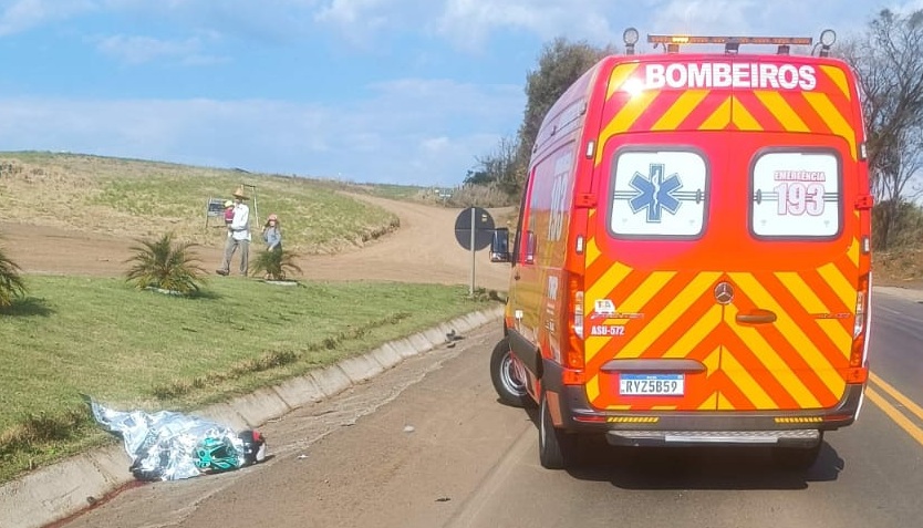 Acidente entre carro e moto na BR-282 em São Miguel do Oeste deixa um morto Acidente entre carro e moto na BR-282 em São Miguel do Oeste deixa um morto