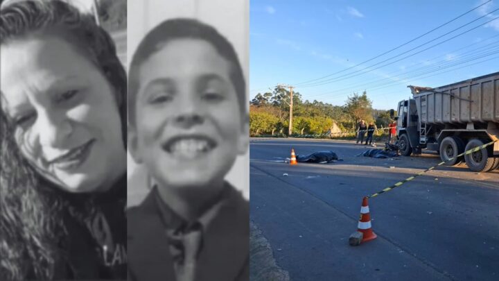 Mãe e filho morrem em batida frontal em pequena cidade de SC