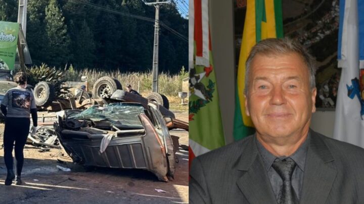 Vice-prefeito de SC é resgatado das ferragens após colisão na SC-135