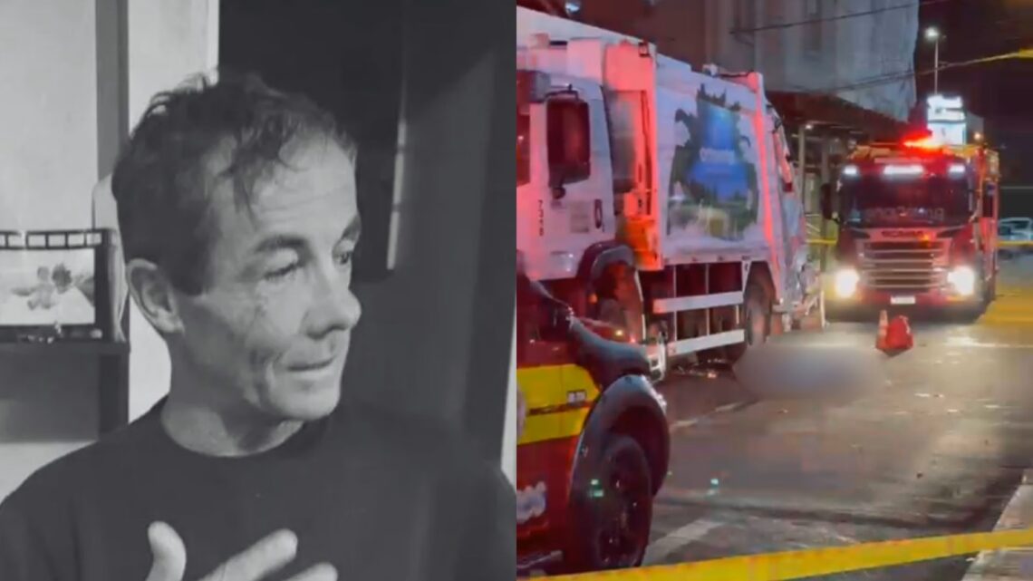 Homem morre após ser atropelado por caminhão de lixo em SC