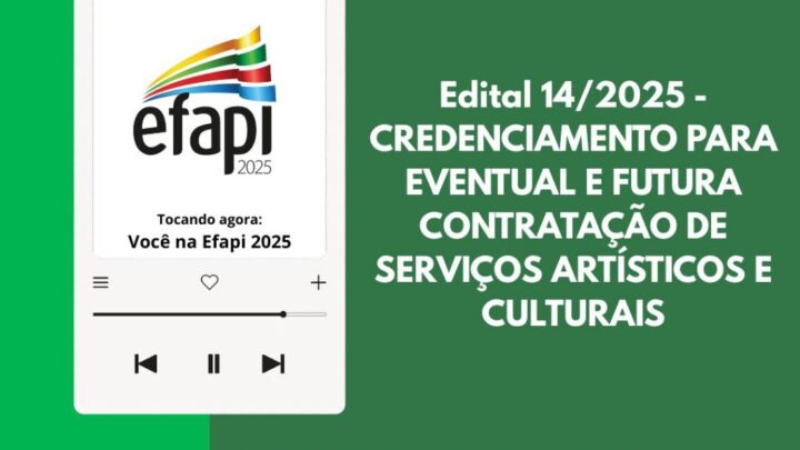 Artistas chapecoenses já podem se inscrever para participar da Efapi 2025