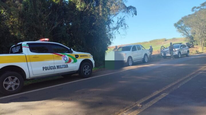 Durante negociação de veículo, homem foge com caminhonete e acaba preso no Oeste