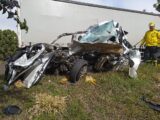 Casal e criança morrem em grave acidente entre carro e caminhão na BR-282