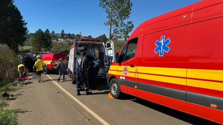 Motociclista atropela quatro pessoas em SC; bebê de 8 meses está entre as vítimas