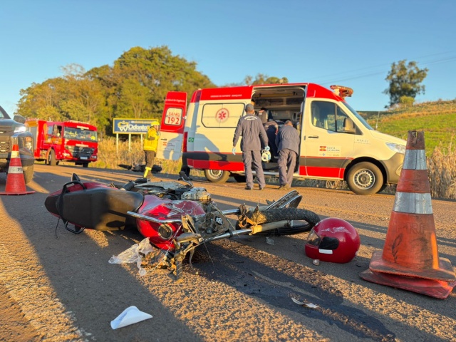 Mulher morre após colisão entre motos na BR-282 em SC