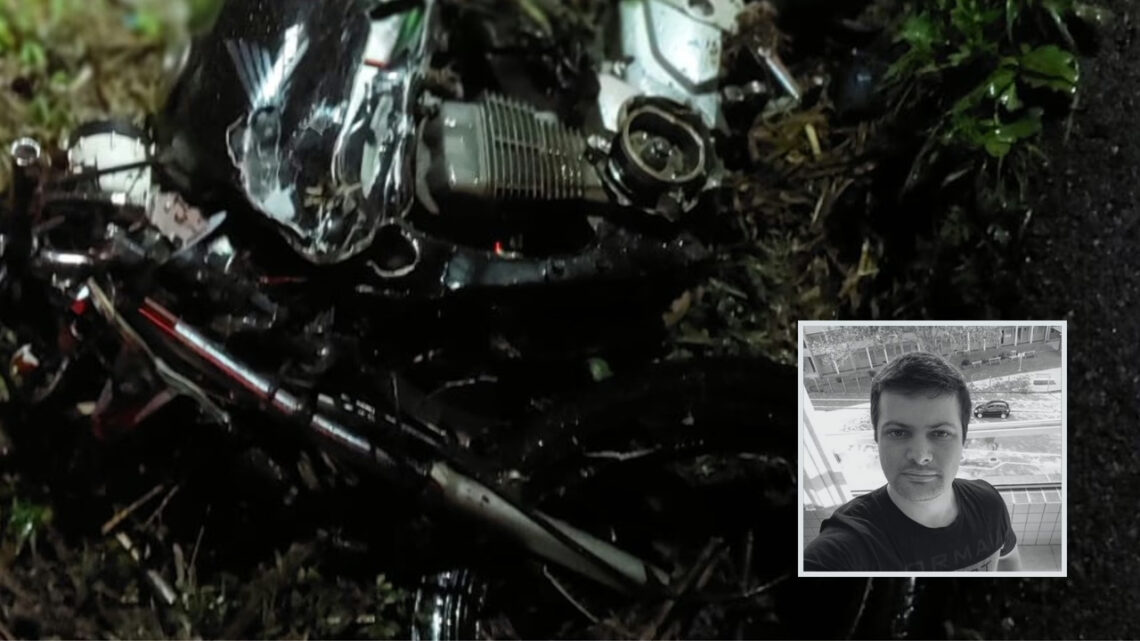 Homem morre em colisão entre carro e motocicleta na SC-155