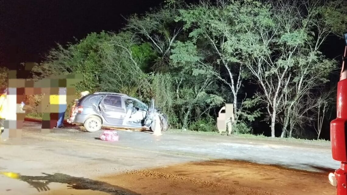 Duas pessoas morreram em grave acidente após assalto na BR-282 em SC