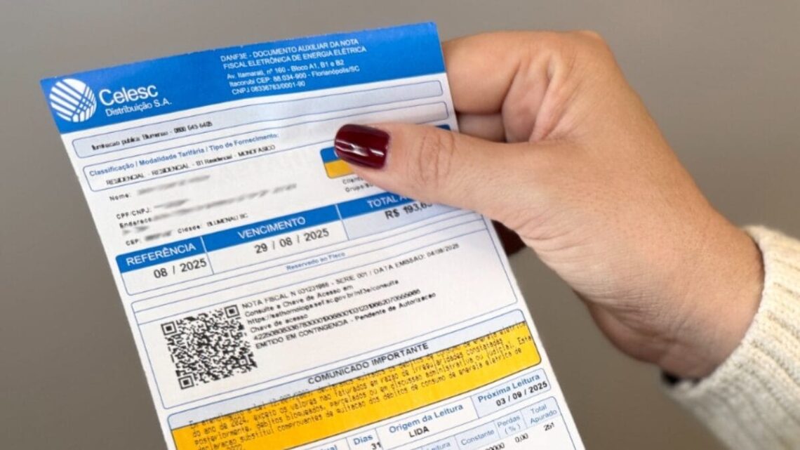 Celesc anuncia reajuste na conta de luz; saiba quanto