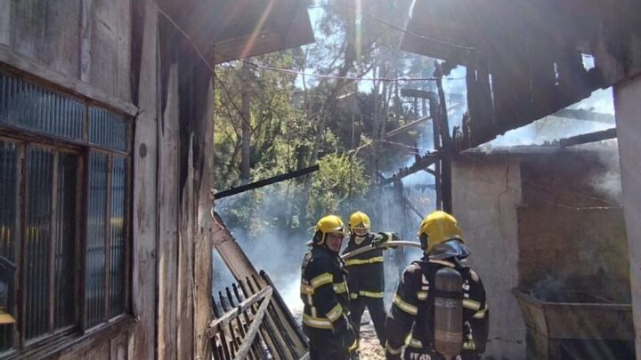 Homem morre após residência pegar fogo em SC