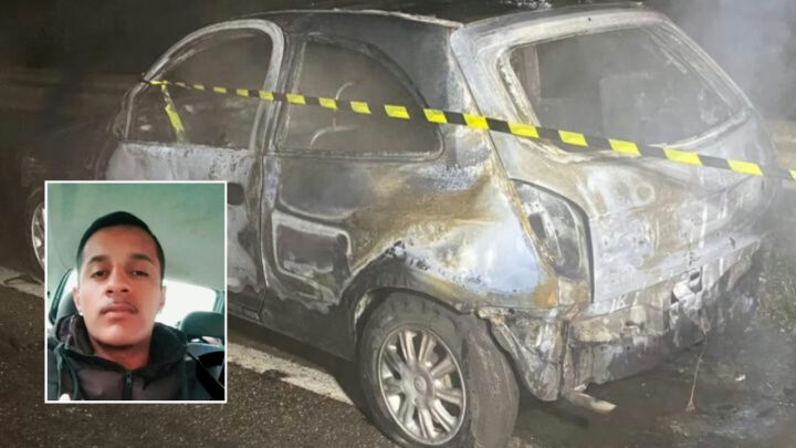 Identificado homem que morreu carbonizado dentro de carro na BR-116 em Lages
