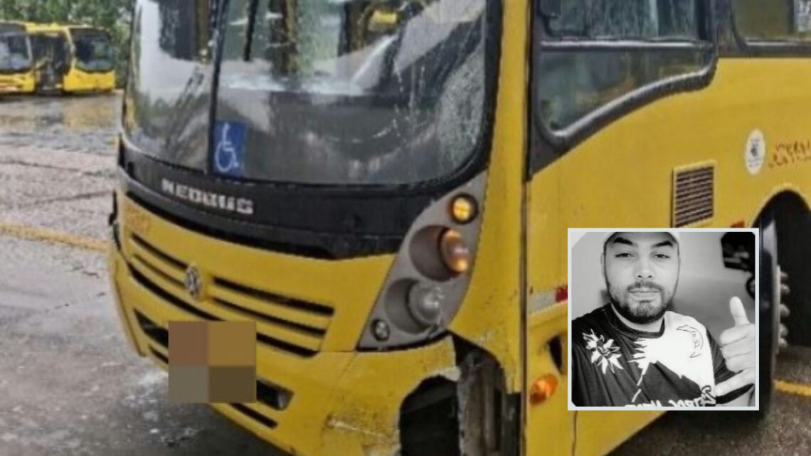 Motociclista morre após colidir com ônibus em SC Motociclista morre após colidir com ônibus em SC