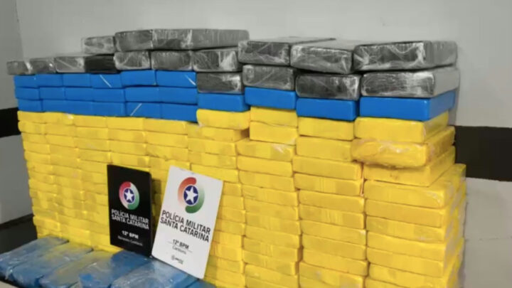 Casal é denunciado por tráfico após apreensão de quase 200 quilos de drogas em SC