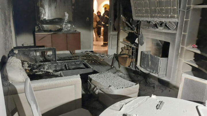 Bombeiros salvam homem e cachorro de incêndio em Lages