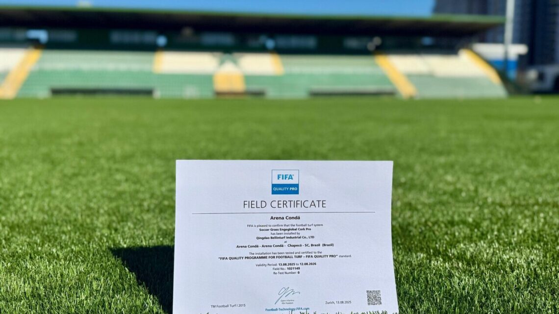 Gramado da Arena Condá recebe certificado “FIFA Quality Pro”