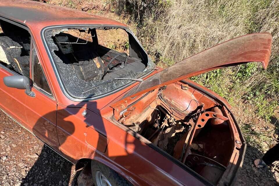 Brasília pega fogo no interior de Saudades