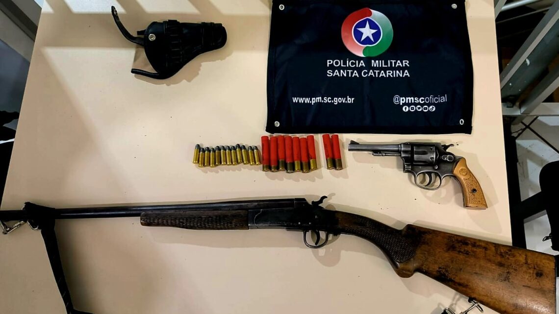 Homem é preso por porte ilegal de arma de fogo em Fraiburgo
