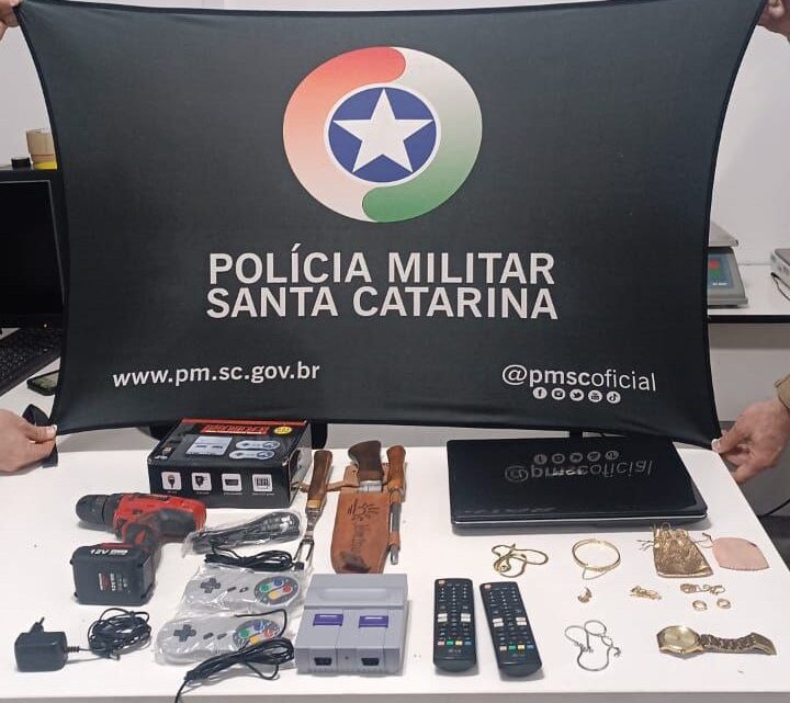 Homem é preso em flagrante por furtos em Chapecó Homem é preso em flagrante por furtos em Chapecó