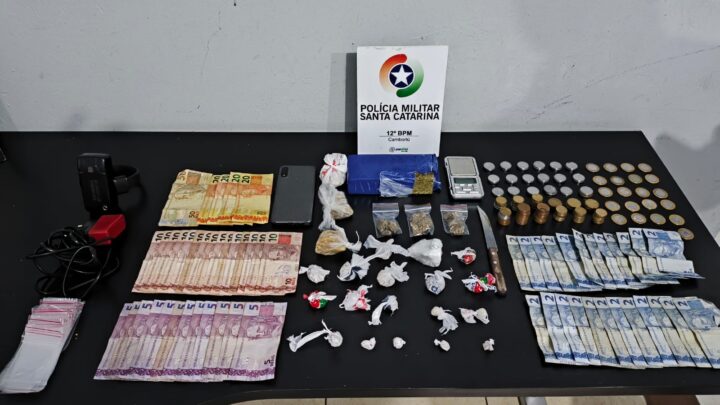 Jovem é preso com drogas e tornozeleira eletrônica rompida no Litoral de SC