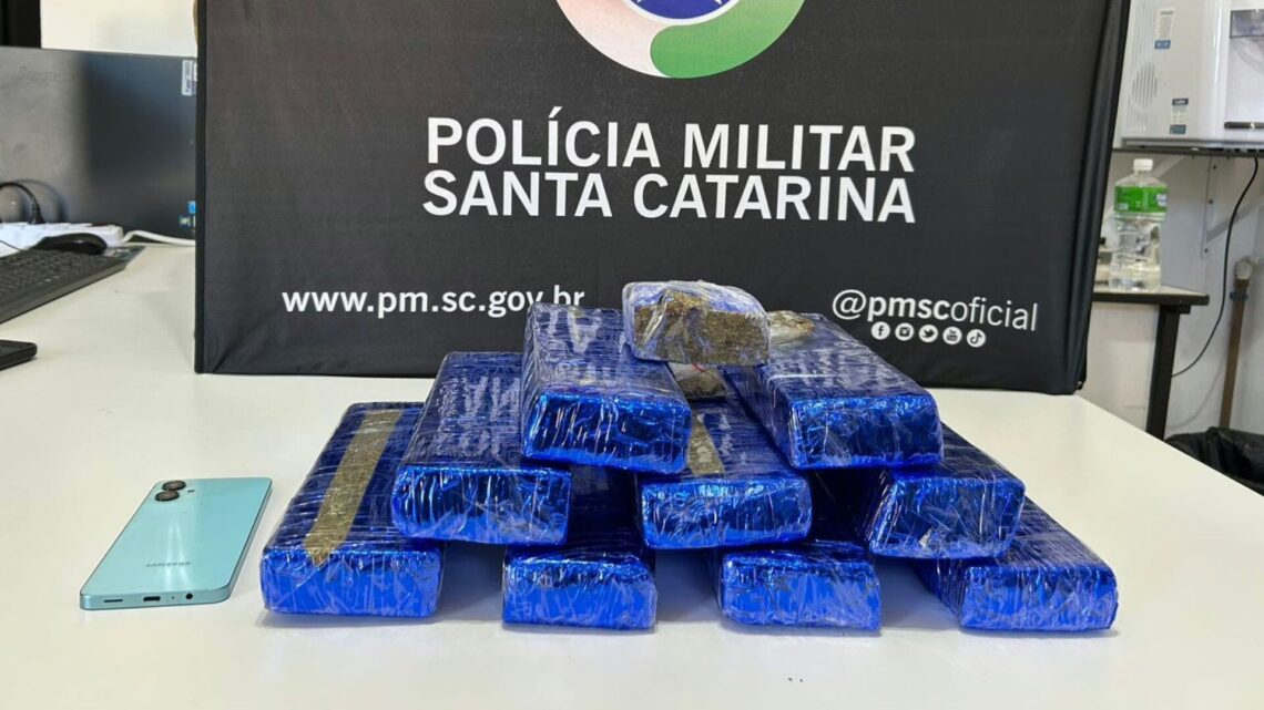 Adolescente é apreendido com mais de sete quilos de maconha em Chapecó SC