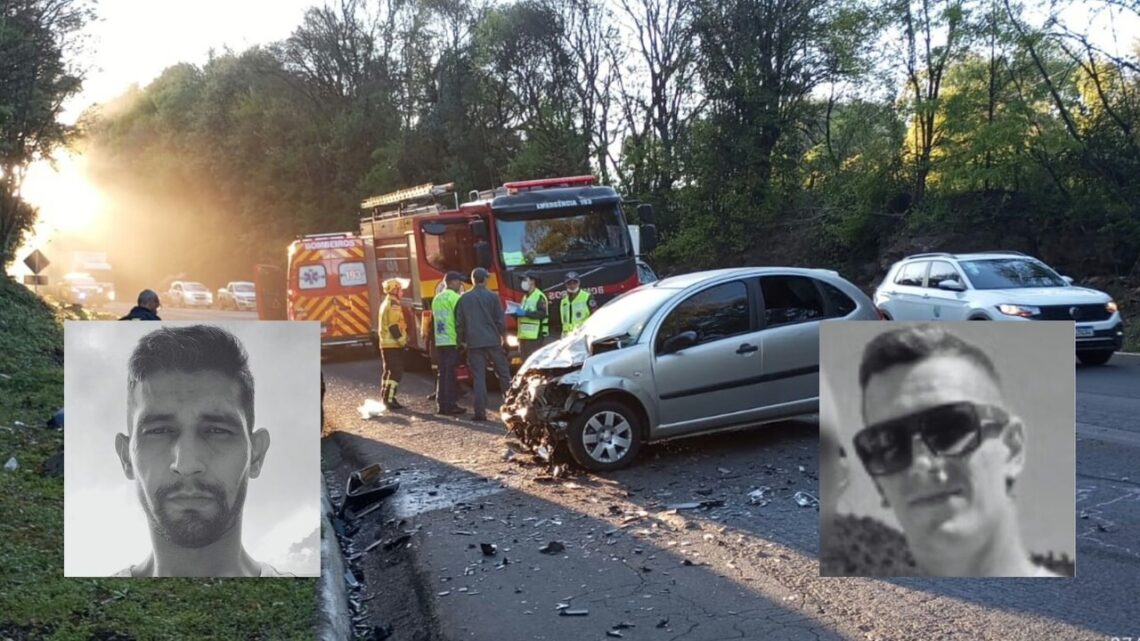 Dois jovens morrem em colisão entre carros na BR-282 em SC