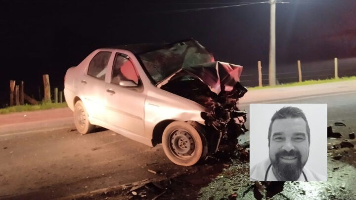 Médico de SC morre em grave acidente entre carros; ‘ajudou a salvar vidas’