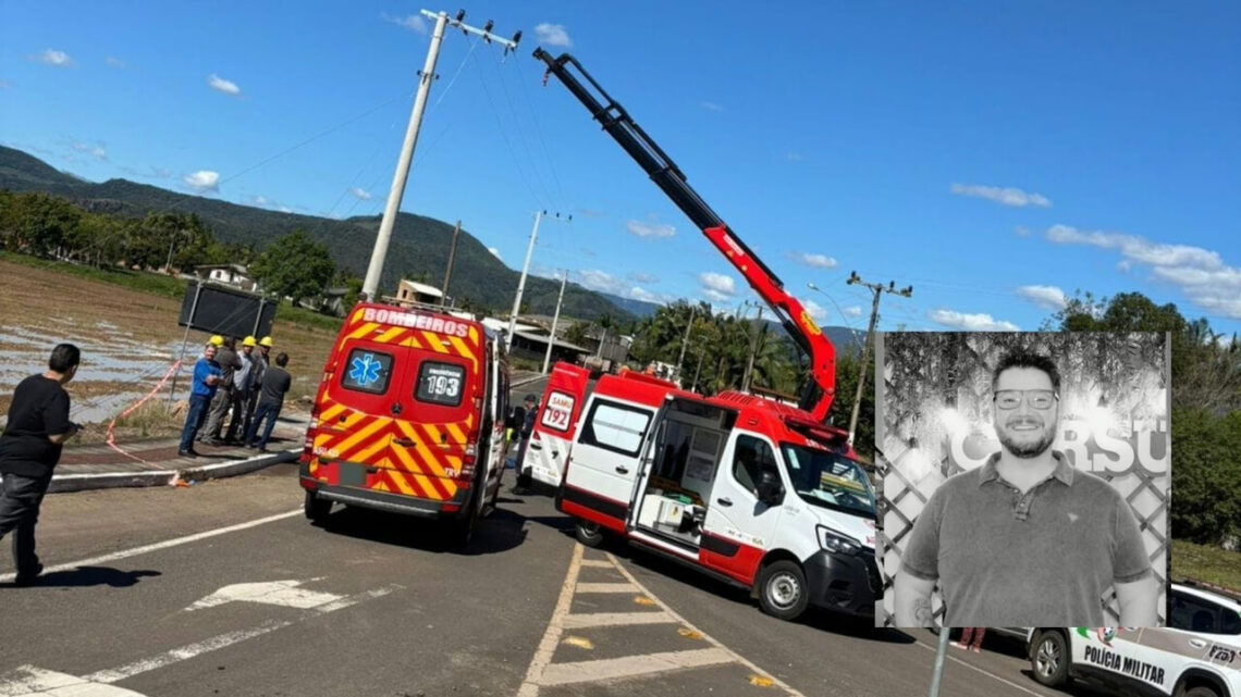 Trabalhador de SC morre ao ‘despencar’ de poste; ‘profissional e companheiro’