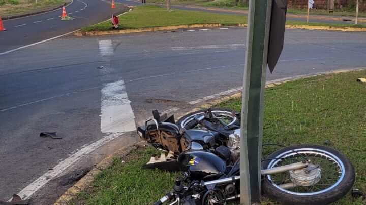 Motociclista sem habilitação e passageira ficam gravemente feridos em acidente na SC-480 em Chapecó