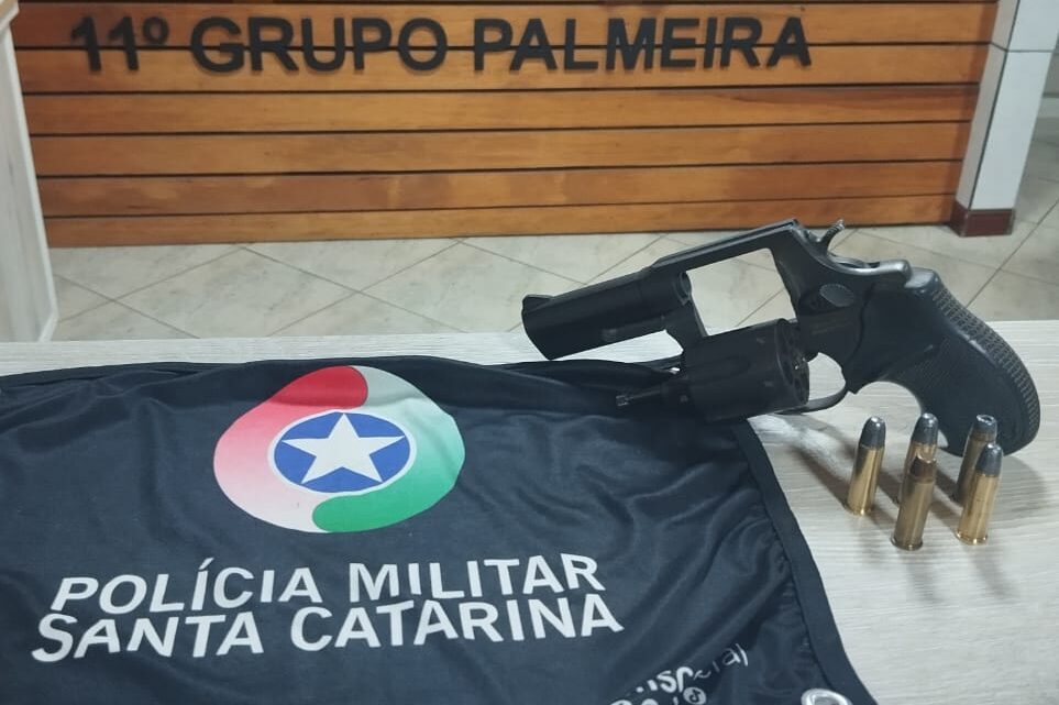 Homem é preso por porte ilegal de arma de fogo em Palmeira Homem é preso por porte ilegal de arma de fogo em Palmeira