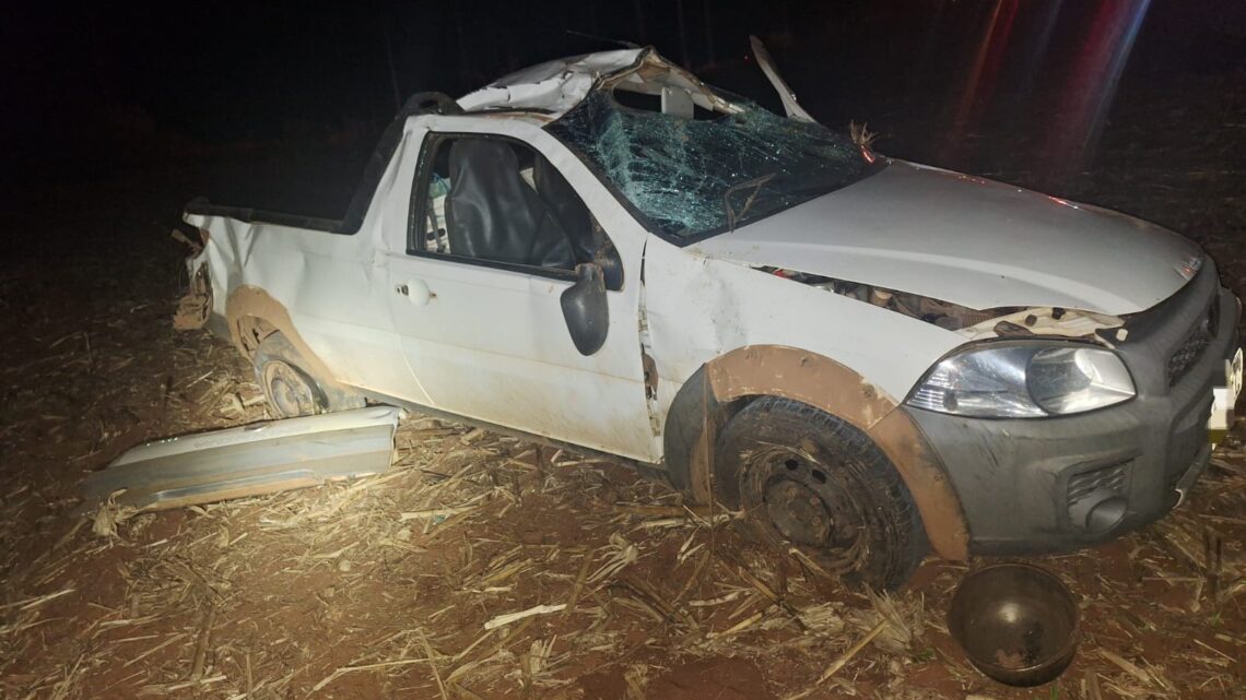 Idoso morre após capotamento na SC-305 em Campo Erê