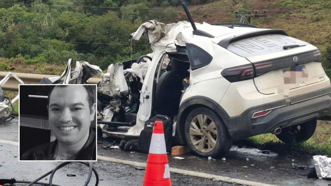 Homem morre após colisão entre carro e caminhão na BR-116 em SC